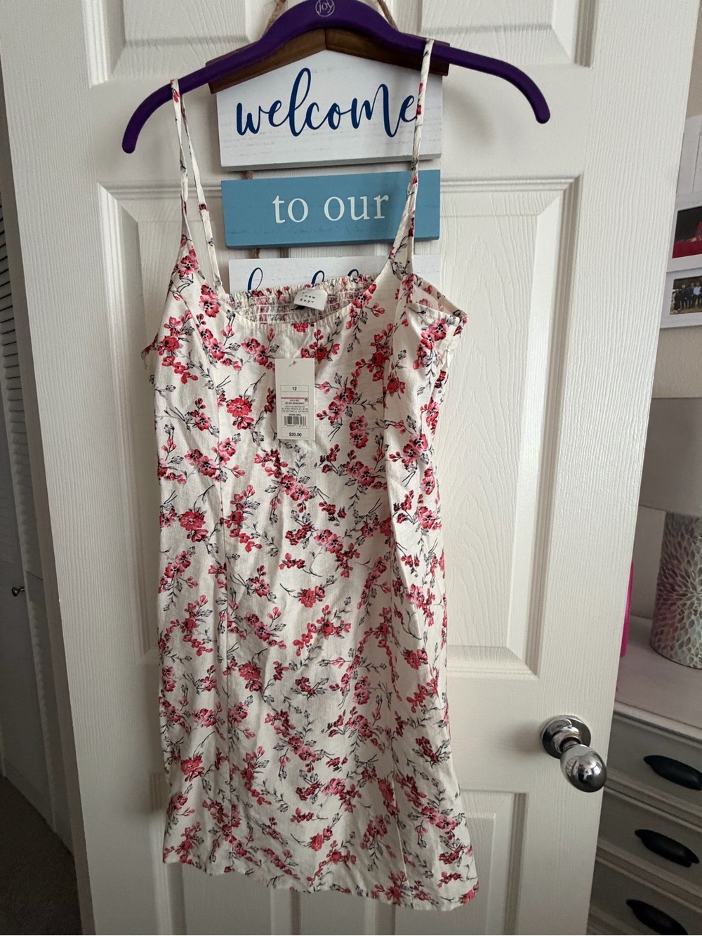 A New Day Floral Slip Midi Dress Size 12 NWT
